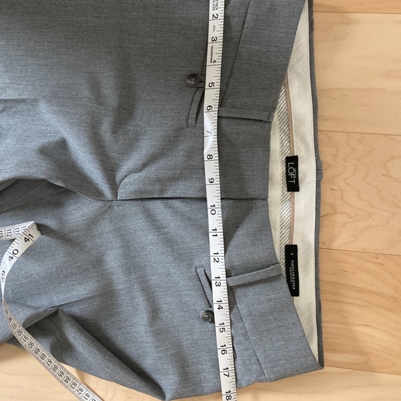Loft Marisa Trouser Grey Dress Pants - Picture 4 of 4